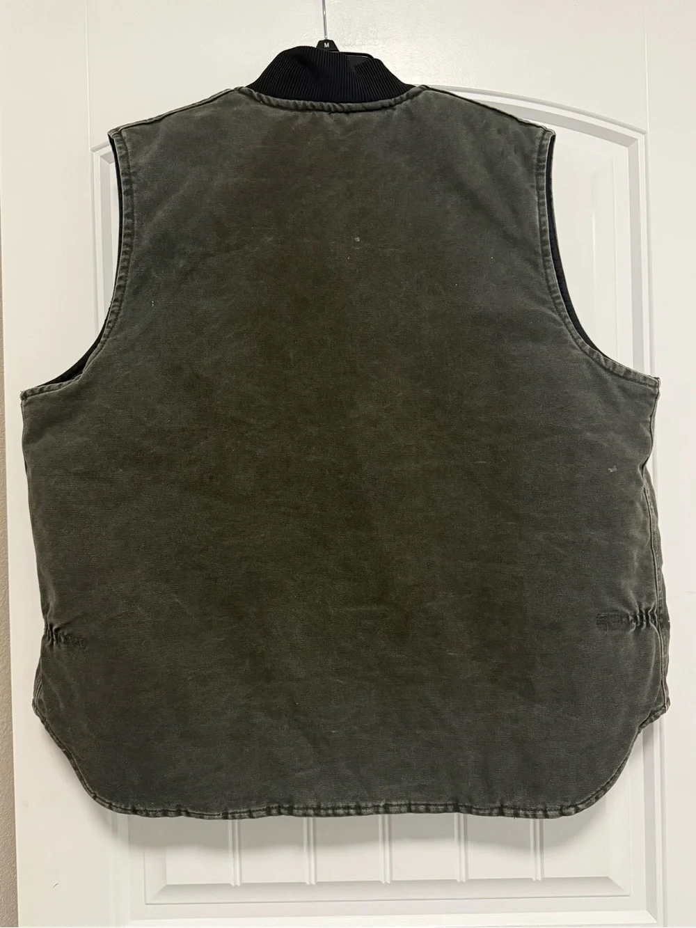 Vintage Carhartt Arctic Vest Quilt Lined V02 Faded Moss Green Vest